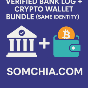Verified Bank Log + Crypto Wallet Bundle (Same Identity) – Multi-Vector Fraud Package  $1,000 – $2,500