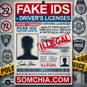 Fake IDs / Driver’s Licenses – High-Quality Photoshop Templates and Physical Replicas