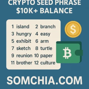 Crypto Seed Phrase w/ $10k+ Balance – Direct Blockchain Asset Access