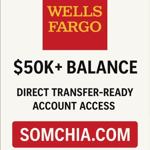 Wells Fargo Log w/ $50K+ Balance – Direct Transfer-Ready Account Access  Price Range: $1,500 – $4,000