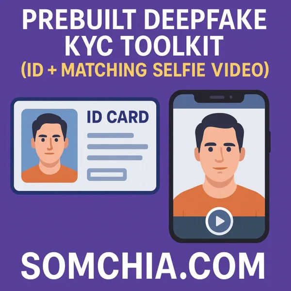 Prebuilt Deepfake KYC Toolkit (ID + Matching Selfie Video) – Pass Facial Verification with Precision