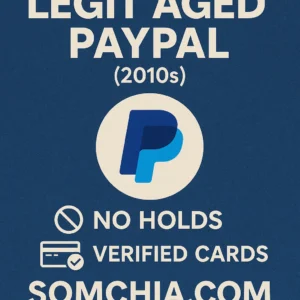 Legit Aged PayPal (2010s) – No Holds and Verified Cards – High-Limit Accounts Ready for Use  $1,500 – $3,500