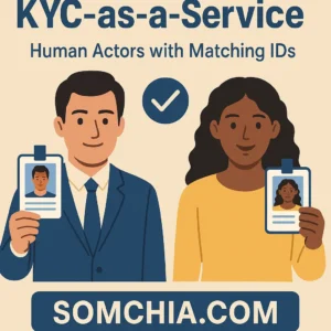 KYC-as-a-Service – Human Actors with Matching IDs – Verified Live Identity for Video Verification