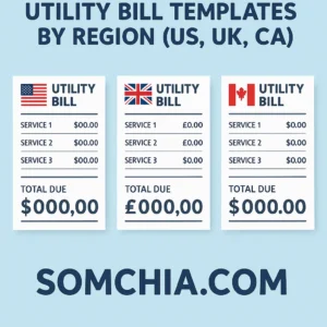 Utility Bill Templates by Region (US, UK, CA) – Verified Address Proof for KYC Verification